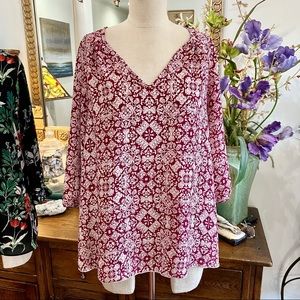 Renee C Patterned Blouse